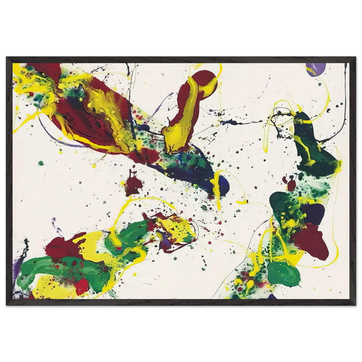 Hail Hailey - Sam Francis 70x100 cm / 28x40 inches Framed Art Print – Black Wooden Frame