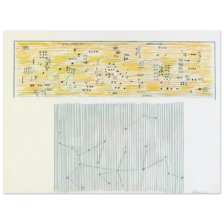 Gene Davis - Islam - 1981 75x100 cm / 30x40inches Fine Art Poster