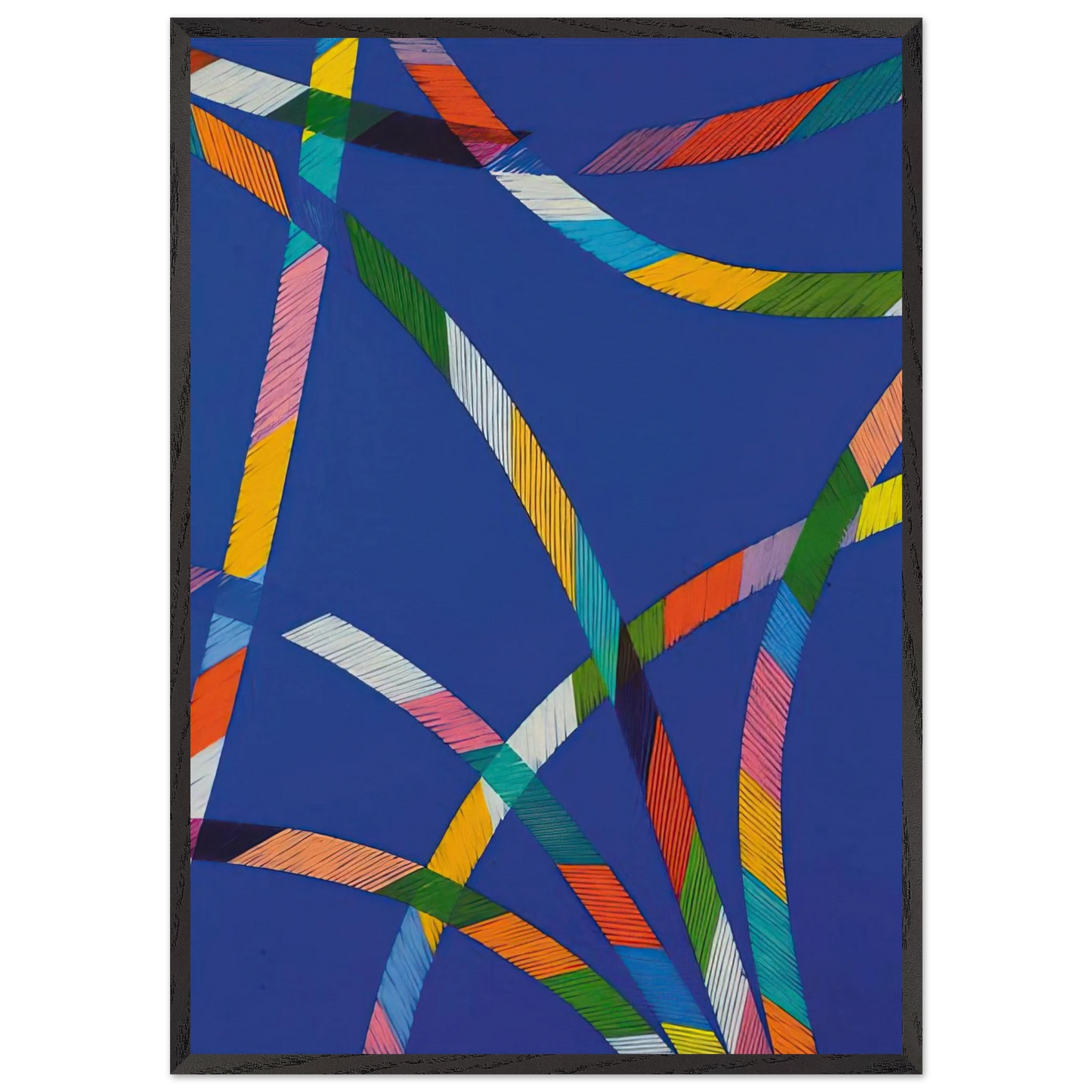 Sistina I - 1987 - Piero Dorazio 70x100 cm / 28x40 inches Framed Art Print – Black Wooden Frame