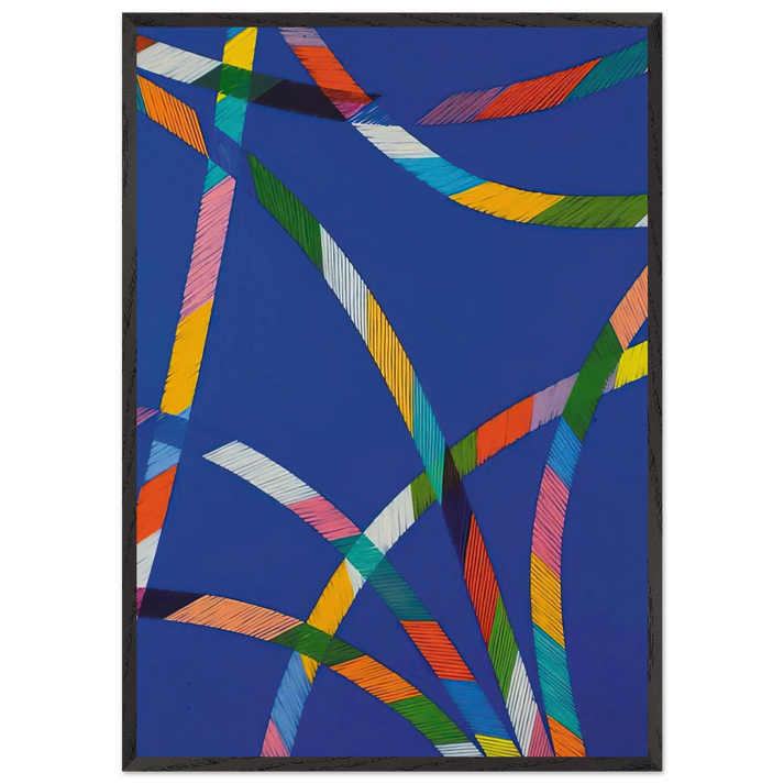 Sistina I - 1987 - Piero Dorazio 70x100 cm / 28x40 inches Framed Art Print – Black Wooden Frame