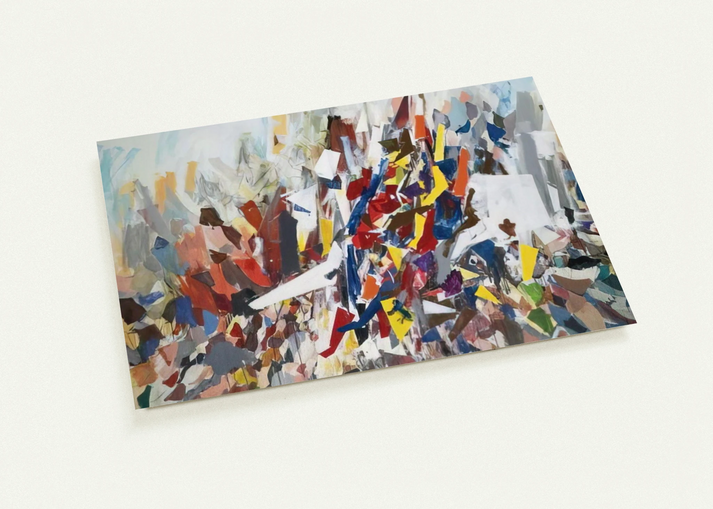 9th Street - 1978 By Robert Goodnough Pack of 10 Post Cards | Robert Goodnough Post Cards | A6 (10.5 x 14.8 cm) - 4.1 x 5.8 inches