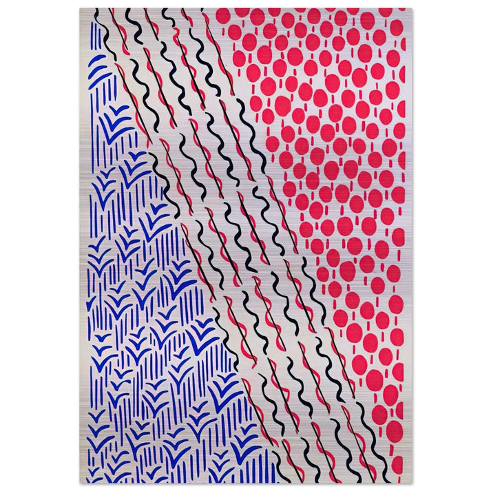 COMPOSITION 21 - Sonia Delaunay Brushed Aluminum Print - 70x100 cm / 28x40 inches | Sonia Delaunay Aluminum Print | Sonia Delaunay Prints