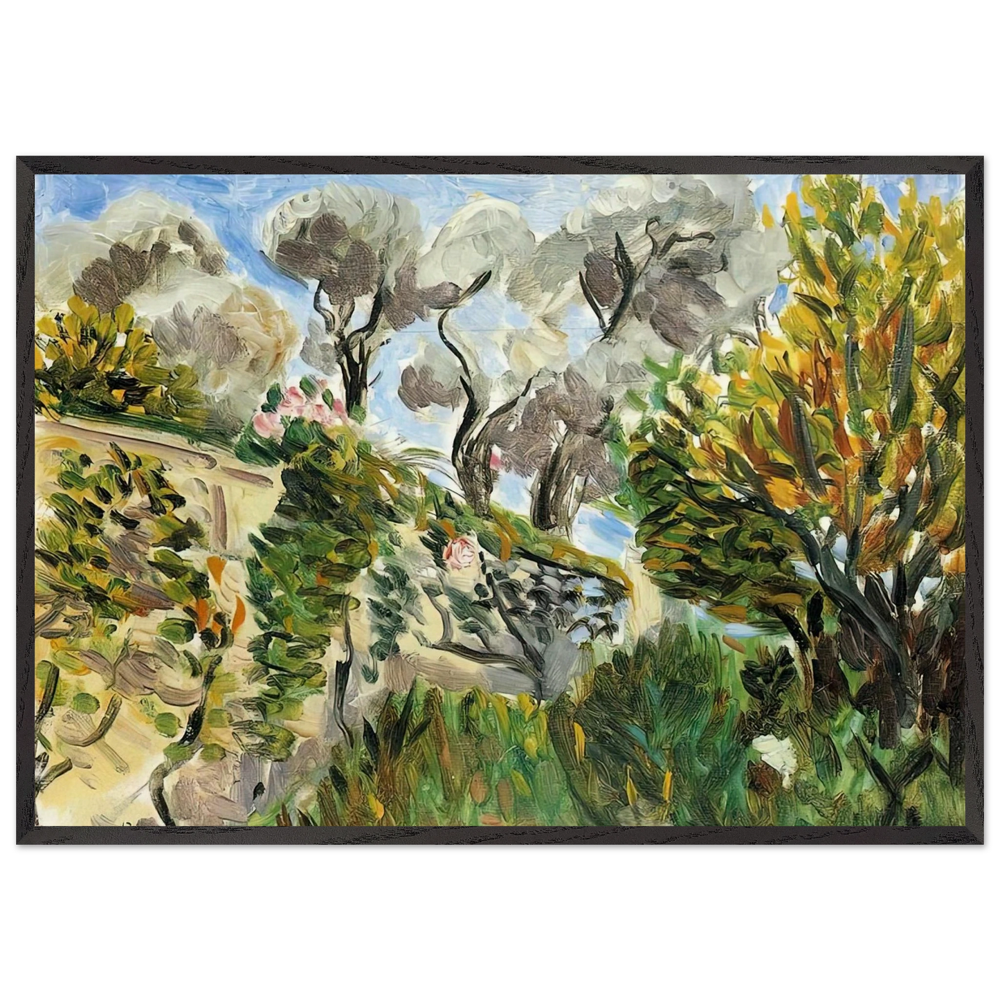 NOT IDENTIFIED 11 N1 - Henri Matisse 70x100 cm / 28x40 inches Framed Art Print – Black Wooden Frame