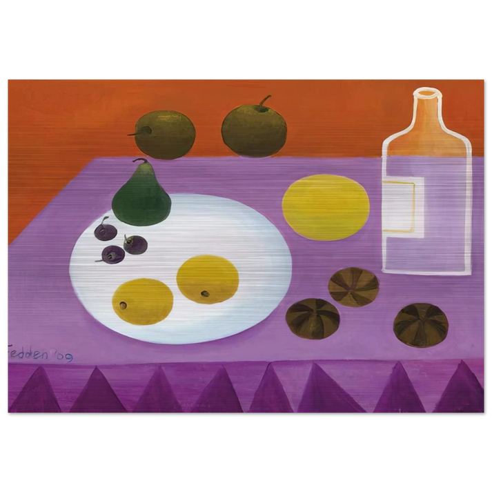 Fruit - 2009 - Mary Fedden Brushed Aluminum Print - 70x100 cm / 28x40 inches | Mary Fedden Aluminum Print | Mary Fedden Prints