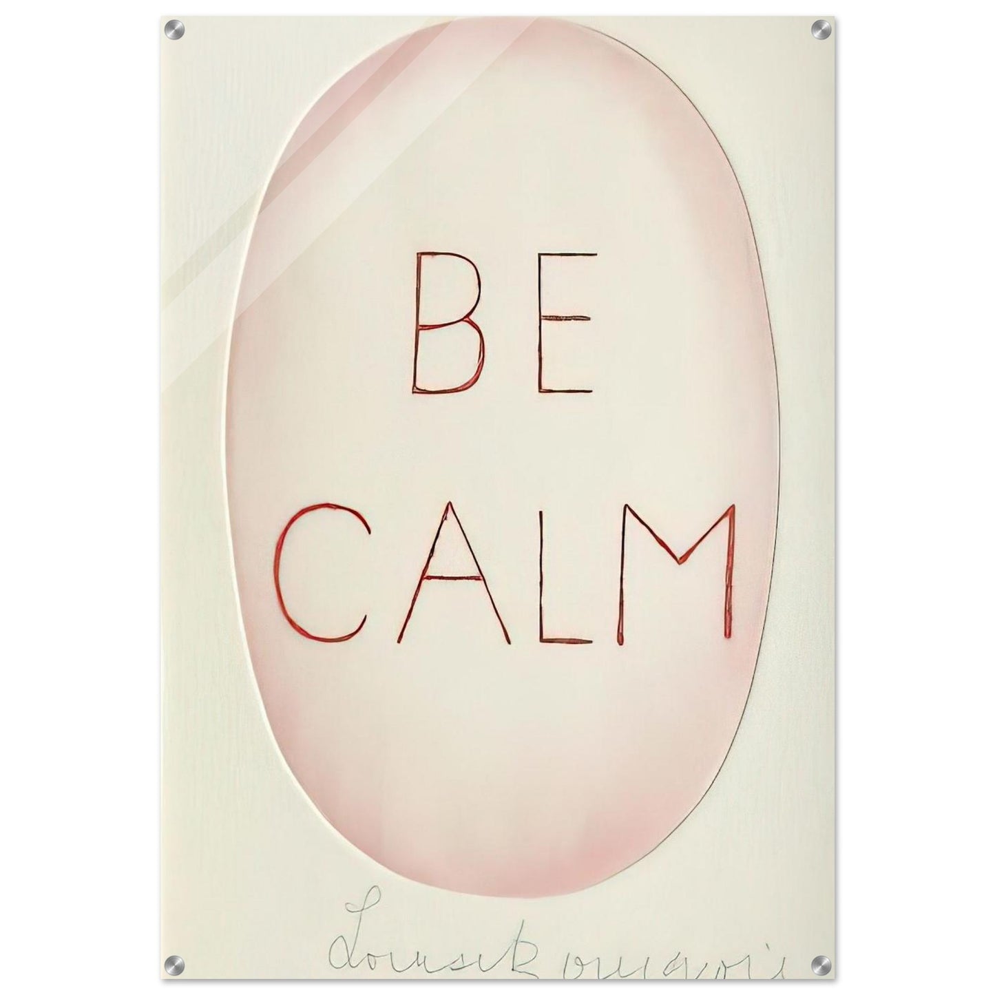BE CALME OCTOBER 1ST 31ST - Louise Bourgeois Acrylic Print - 70x100 cm / 28x40″ inches