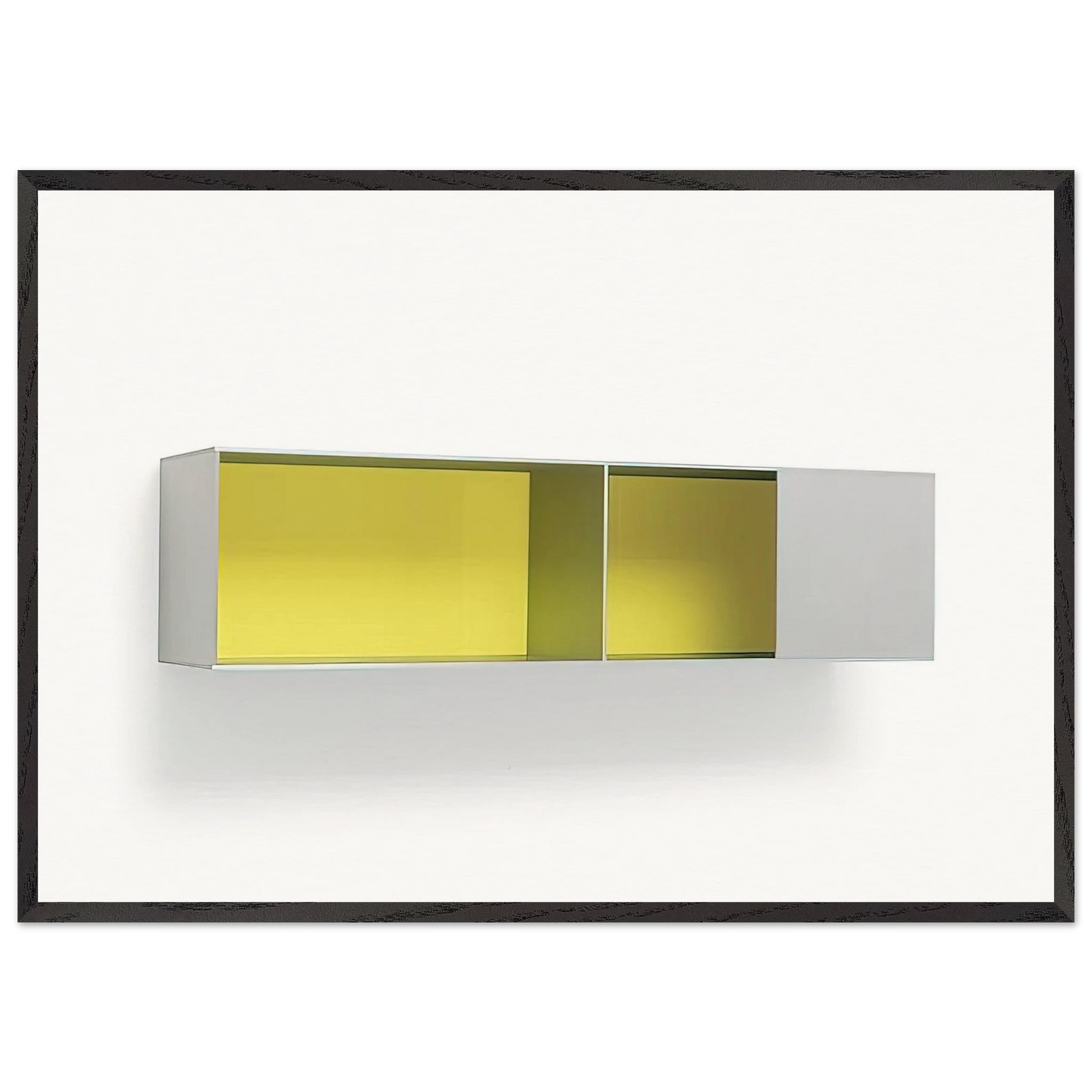 Untitled Menziken 87-52 - 1987 - Donald Judd 70x100 cm / 28x40 inches Framed Art Print – Black Wooden Frame