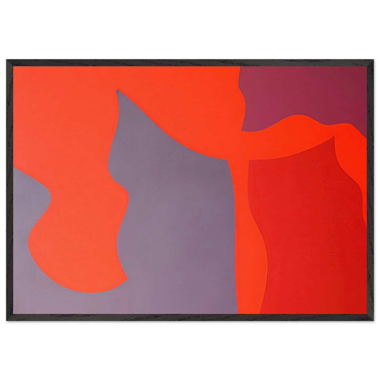 Passage-rosion - Fernand Leduc Framed Art Print – Black Wooden Frame - Default Title - -Framed Art Print