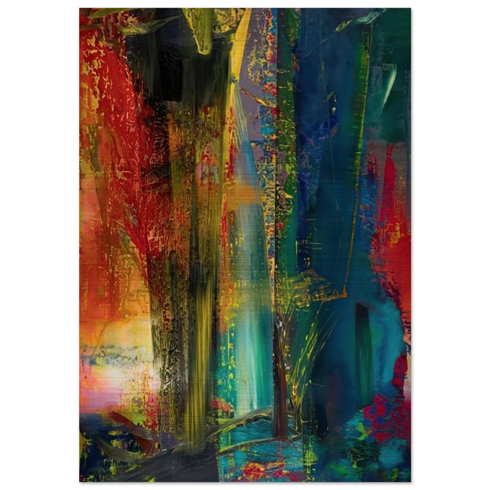 ABSTRACT PAINTING 599 1986 - Gerhard Richter Brushed Aluminum Print - 70x100 cm / 28x40 inches | Gerhard Richter Aluminum Print | Gerhard Richter Prints
