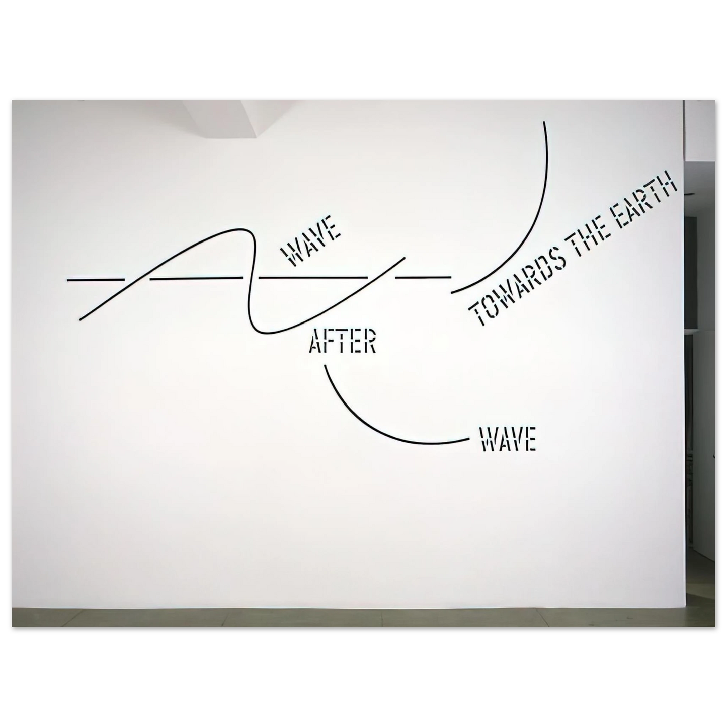 Lawrence Weiner - Wave After Wave - 2002 Fine Art Poster - Default Title