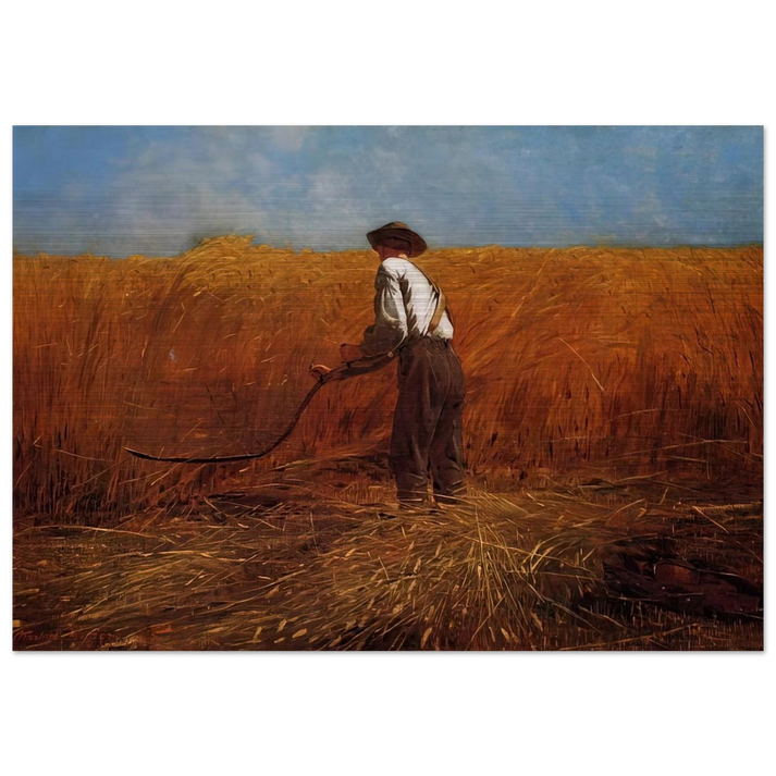 THE VETERAN IN A NEW FIELD - Winslow Homer Brushed Aluminum Print - 70x100 cm / 28x40 inches | Winslow Homer Aluminum Print | Winslow Homer Prints
