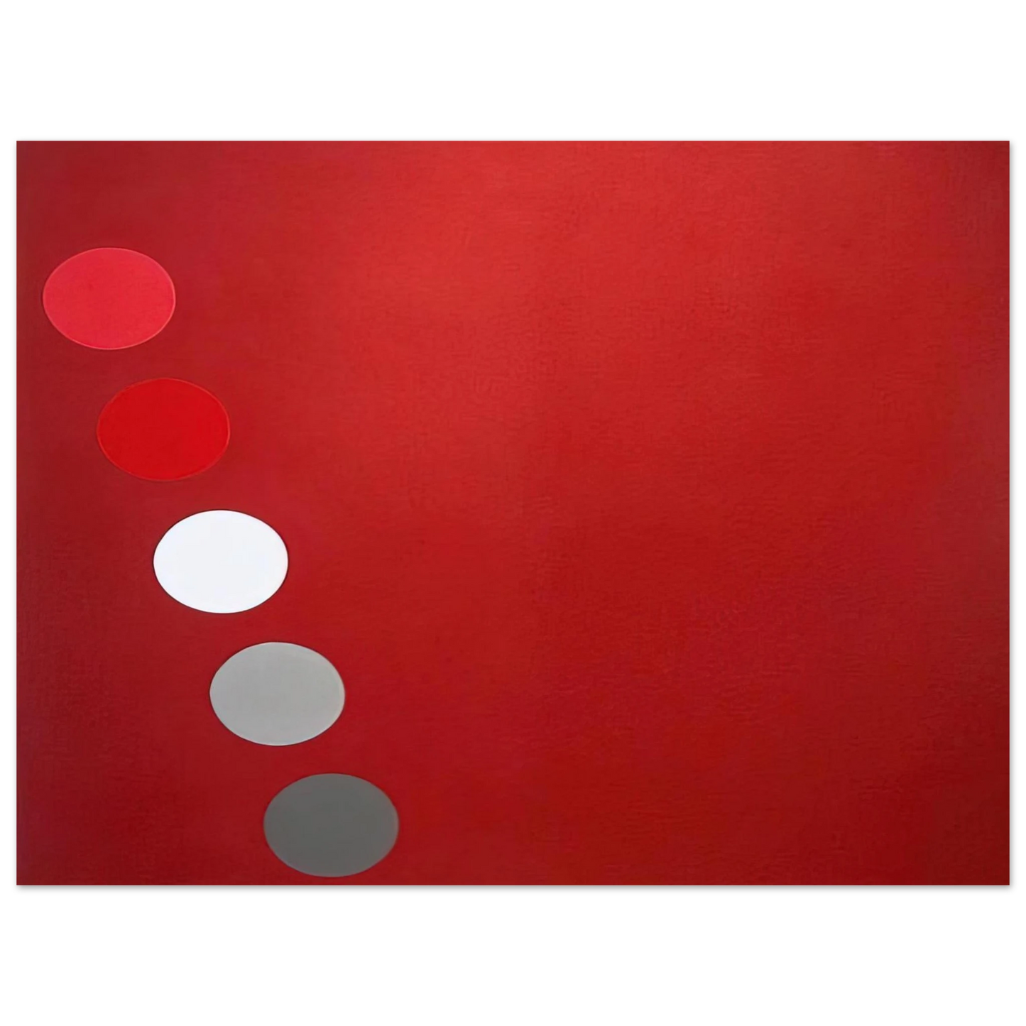 Thomas Downing - Phased Red - 1965 Fine Art Poster - Default Title