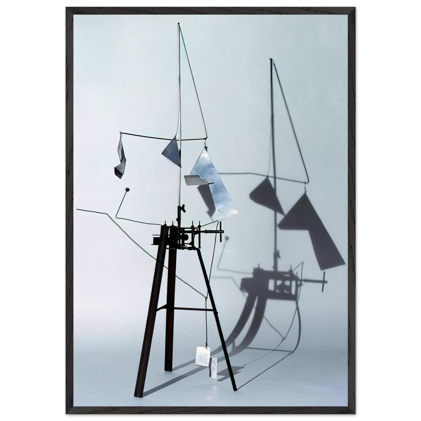 Useless Machine Arrhythmic Carousel - 1953 - Bruno Munari Framed Art Print – Black Wooden Frame - Default Title - -Framed Art Print