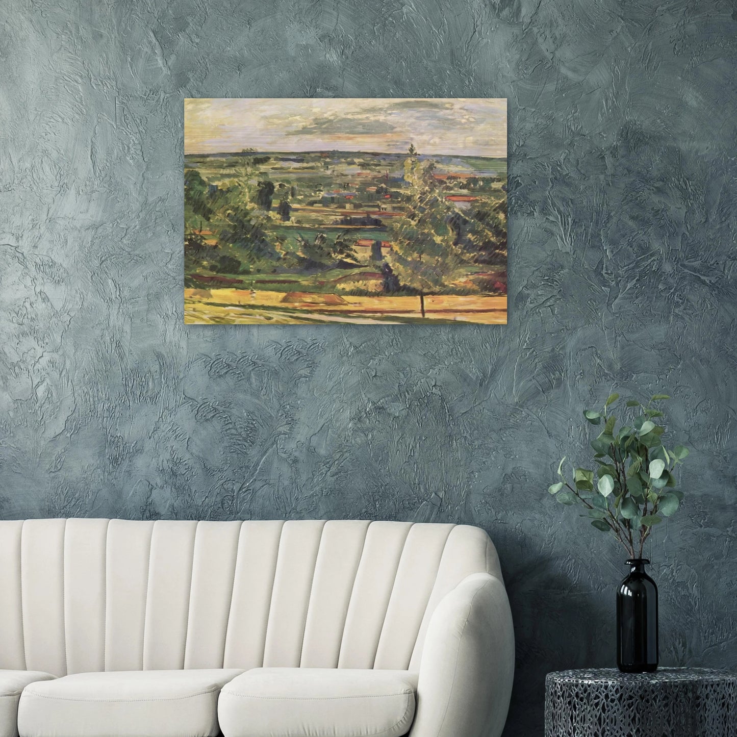 Landscape of the Jas de Bouffan - Paul Cézanne Brushed Aluminum Print - 70x100 cm / 28x40 inches | Paul Cézanne Aluminum Print | Paul Cézanne Prints