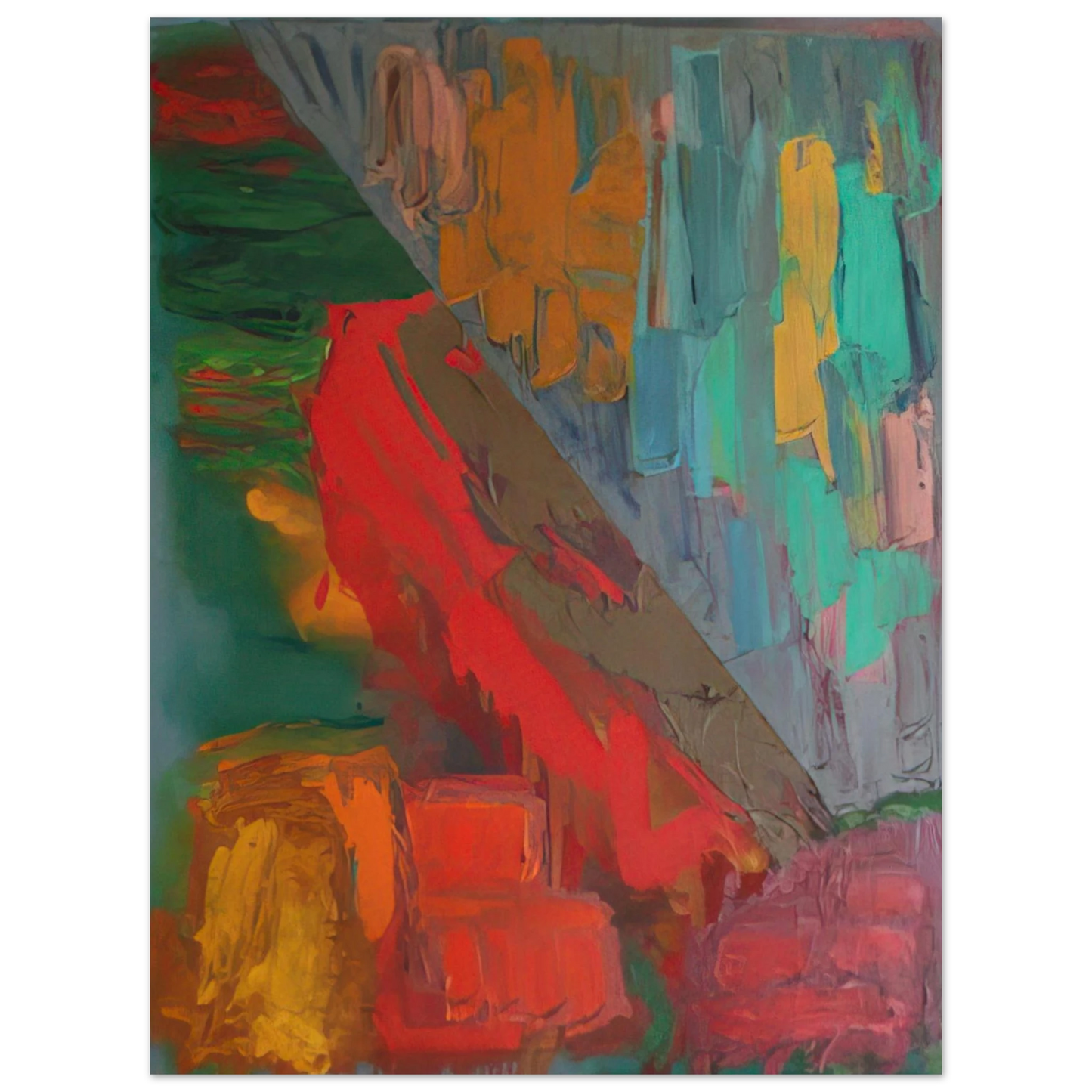 John Hoyland - Landslide - 1978 Fine Art Poster - Default Title