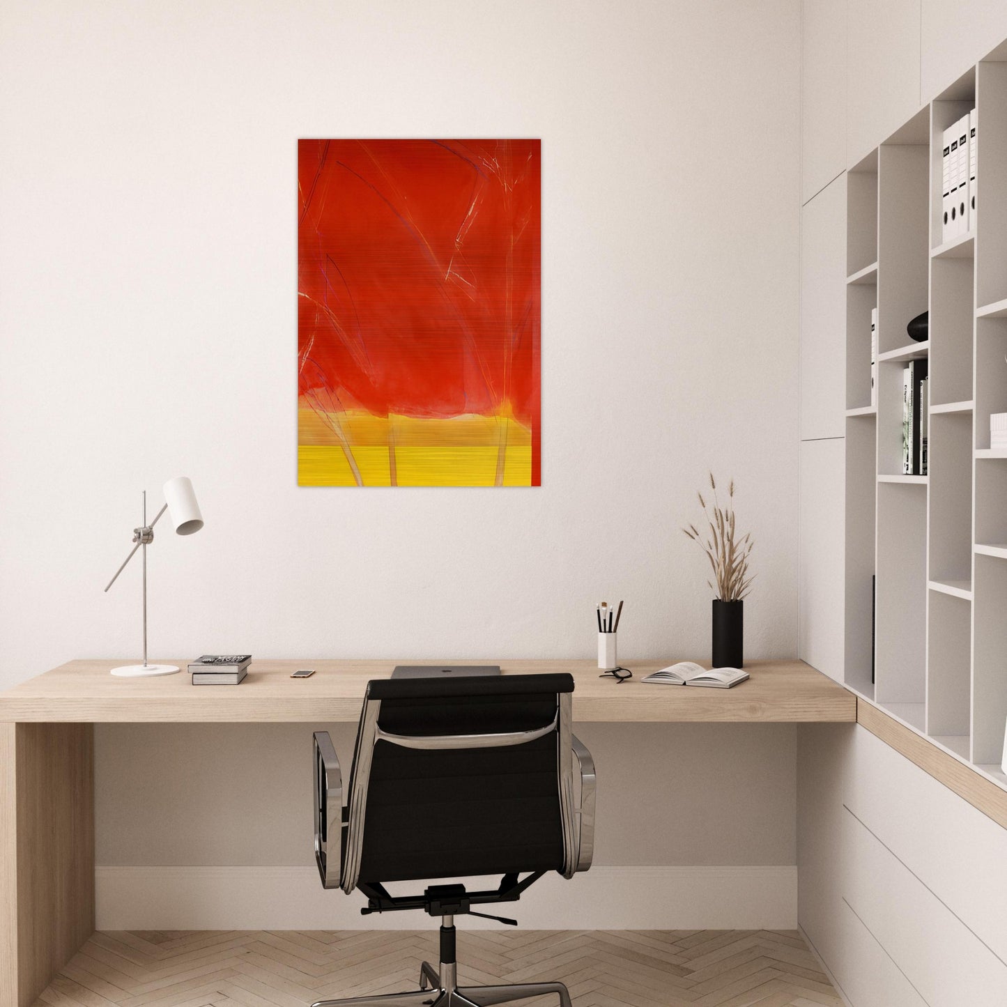 Vivid Spring - 1988 - Ronnie Landfield Brushed Aluminum Print - 70x100 cm / 28x40 inches | Ronnie Landfield Aluminum Print | Ronnie Landfield Prints