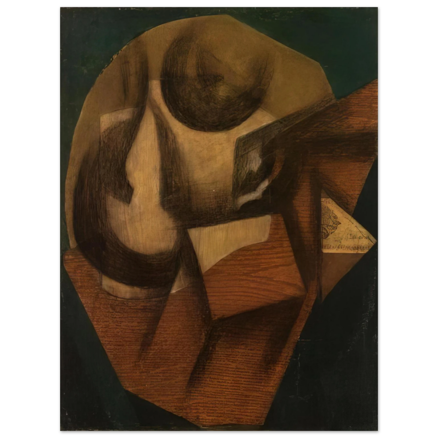 Juan Gris - THE GLASS 1914 Fine Art Poster - Default Title