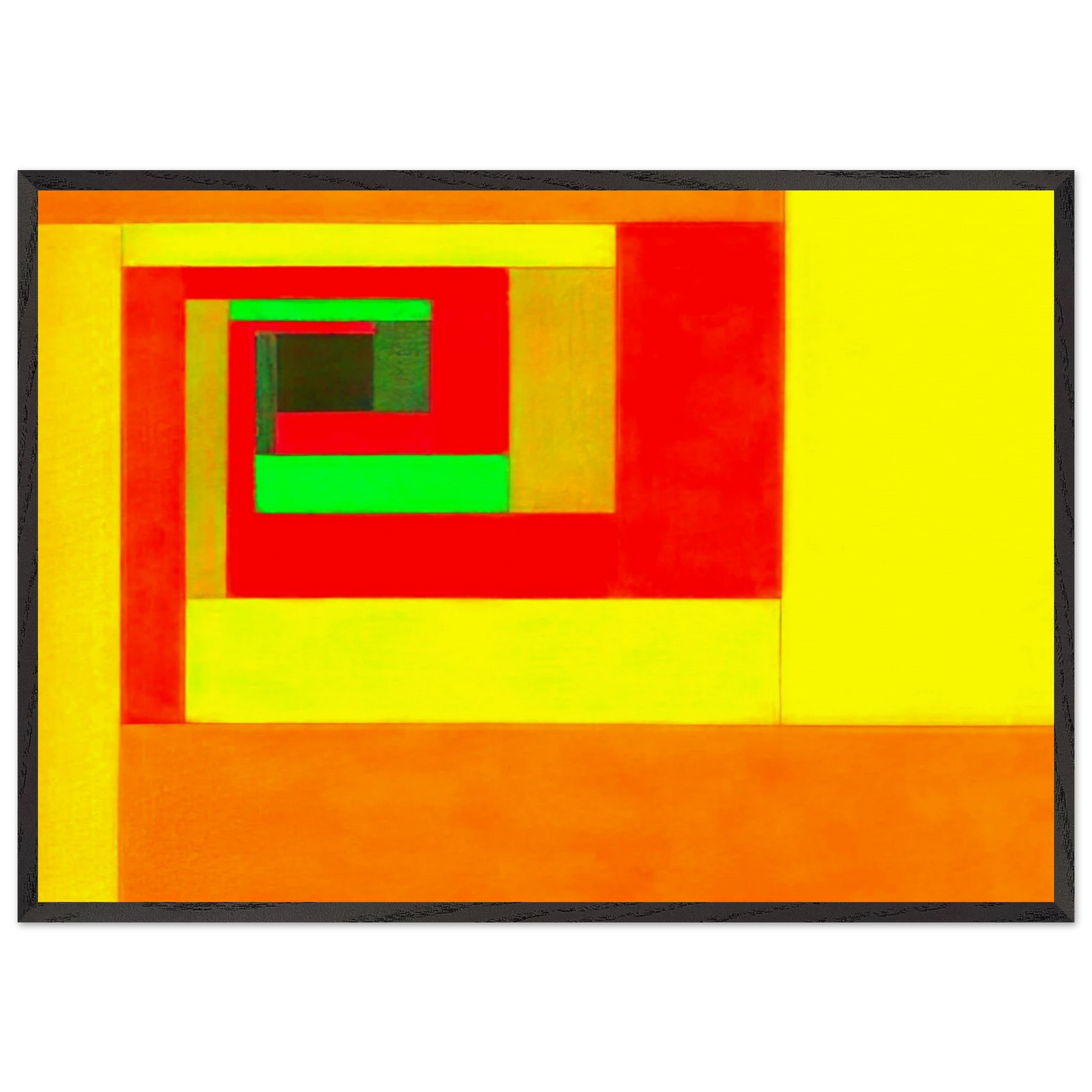 Etudes Bauhaus C - 1929 - Victor Vasarely 70x100 cm / 28x40 inches Framed Art Print – Black Wooden Frame