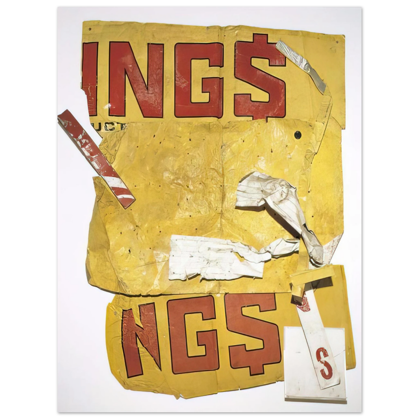 Robert Rauschenberg - YELLOW MOBY GLUT 1986 Fine Art Poster - Default Title