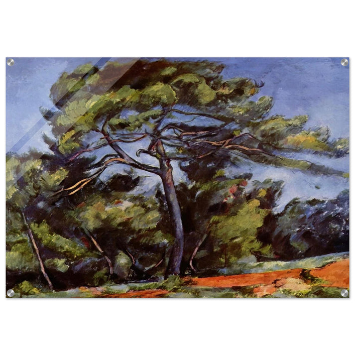 The Great Pine - Paul Cézanne Acrylic Print - 70x100 cm / 28x40″ inches | Paul Cézanne Wall Art | Paul Cézanne Prints