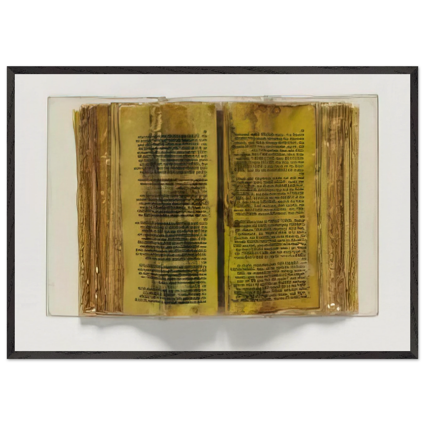 Poemetrie - 1970 - Dieter Roth Framed Art Print – Black Wooden Frame - Default Title - -Framed Art Print