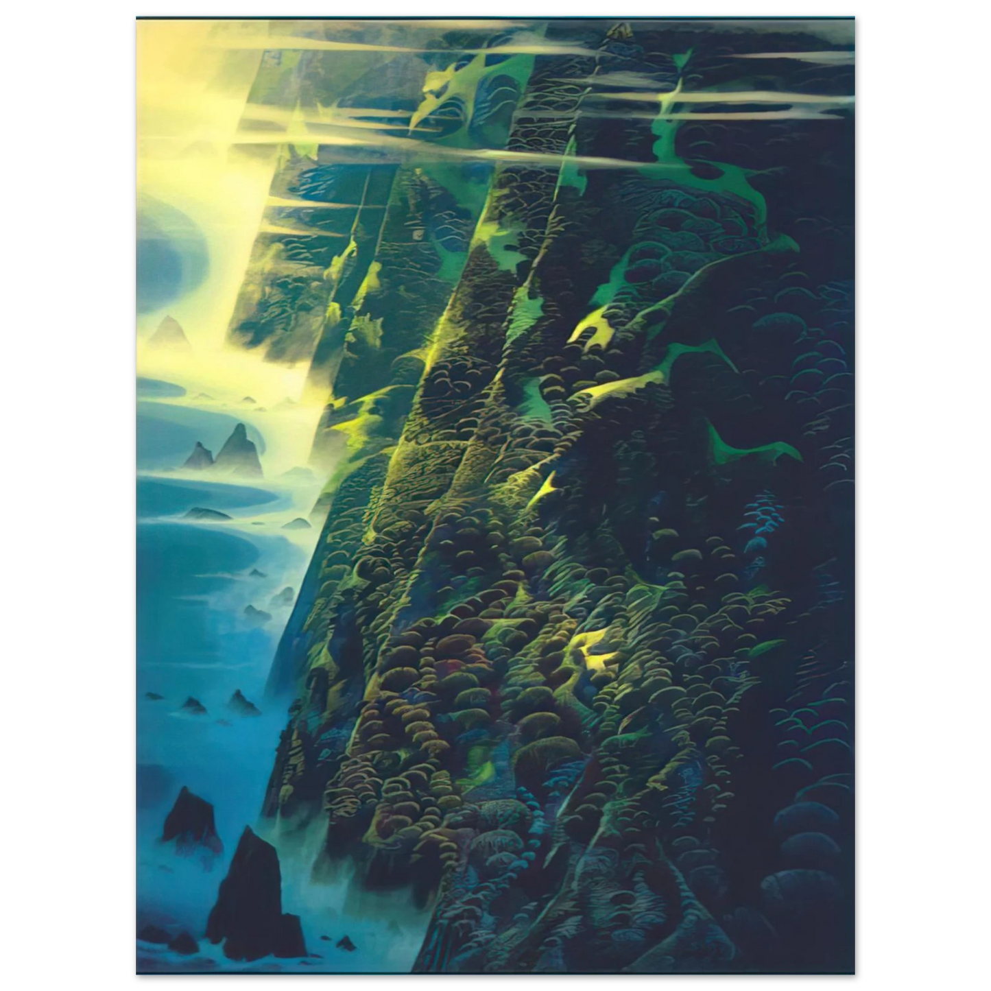 Eyvind Earle - Jeweled Cliffs Fine Art Poster - Default Title