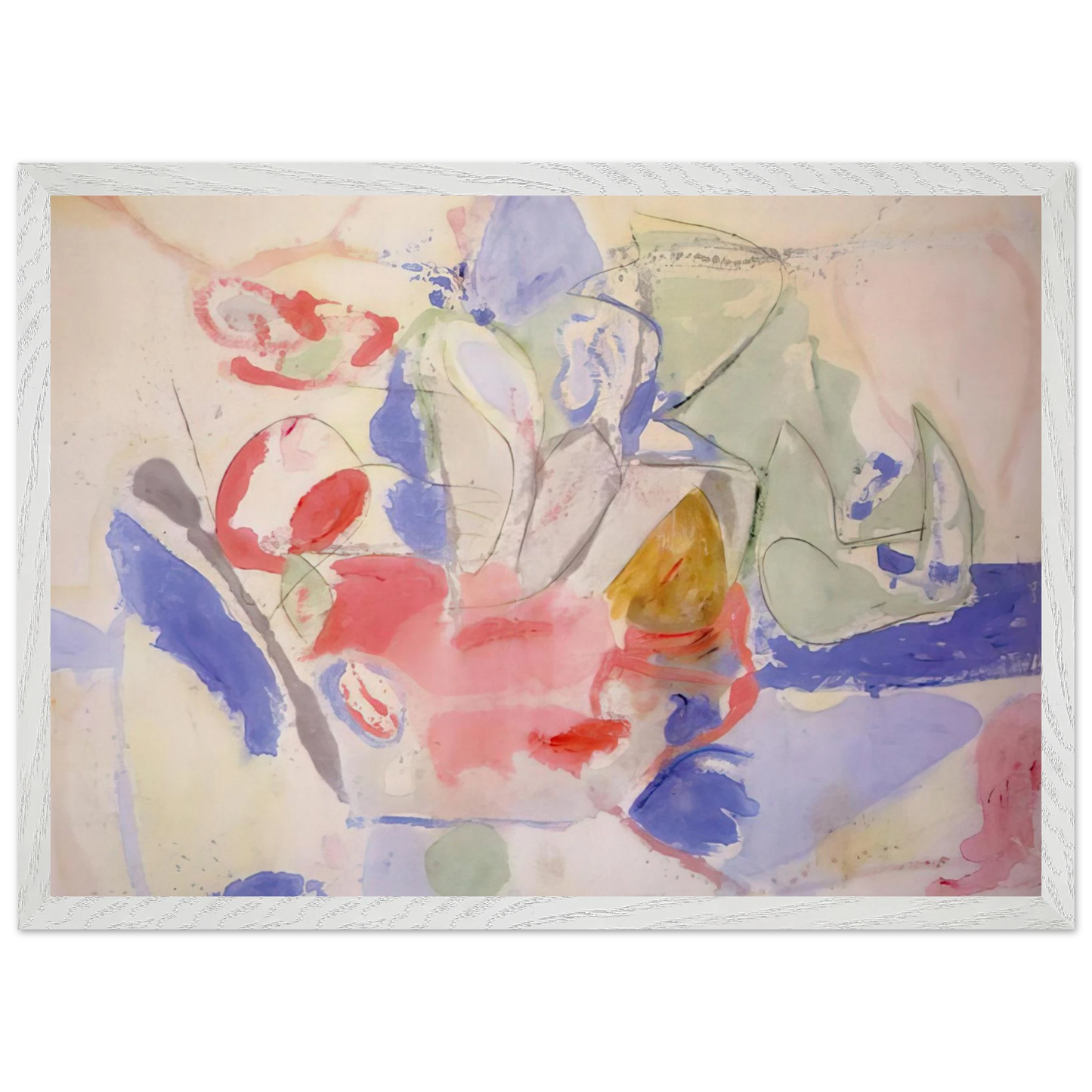 Helen Frankenthaler - Mountains and Sea - 1952 Wall art - A1 (59.4 x 84.1 cm) - Fine Art Poster - -