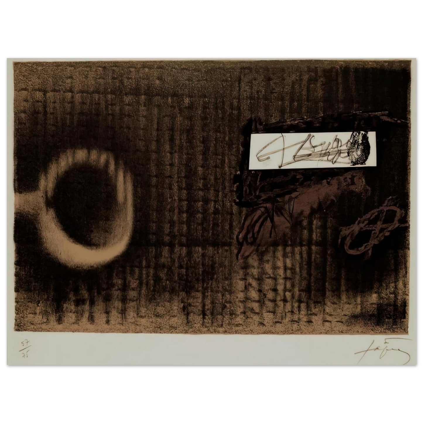 Antoni Tapies - ETIQUETTE 1979 Fine Art Poster - Default Title