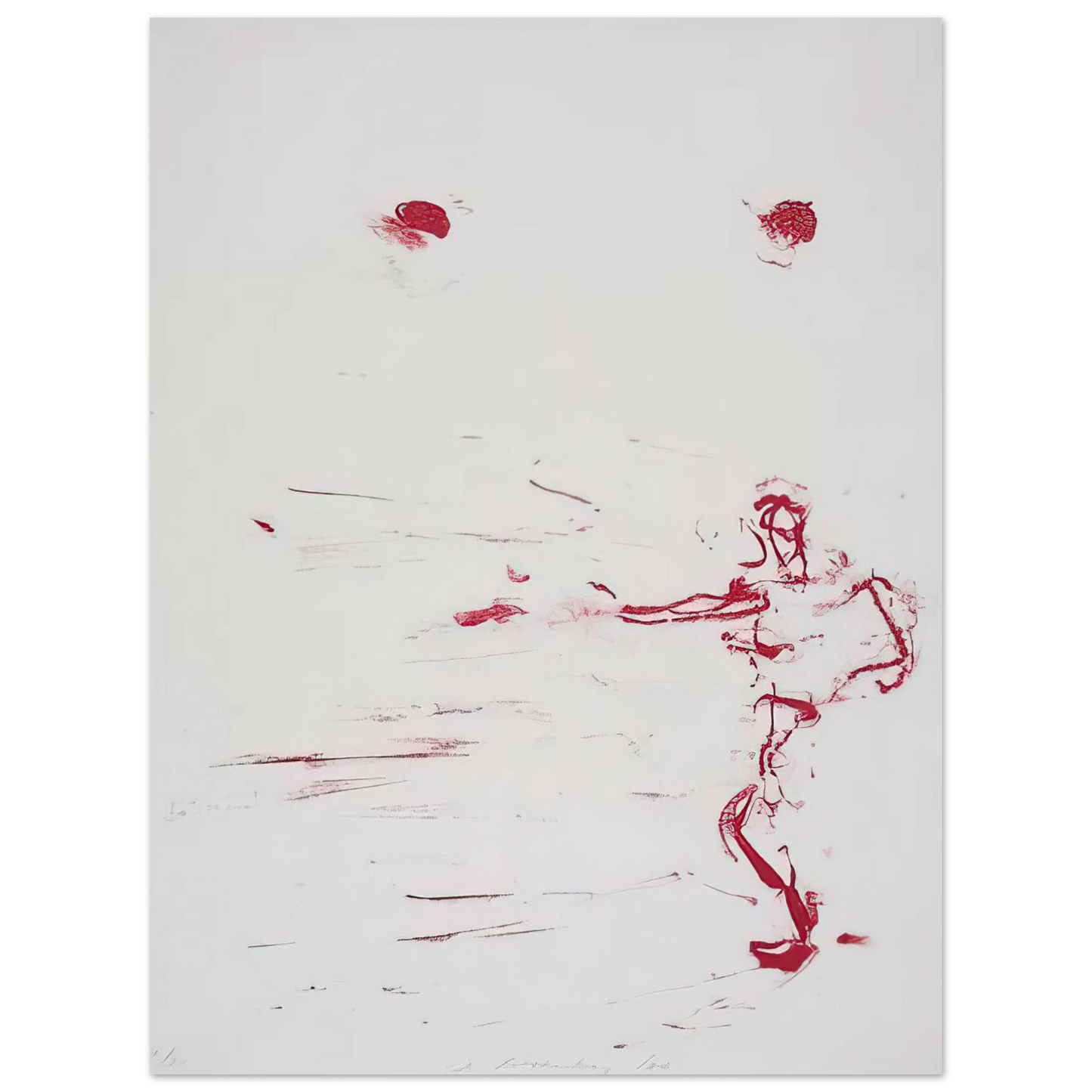 Susan Rothenberg - RED DANCE 1986 Fine Art Poster - Default Title