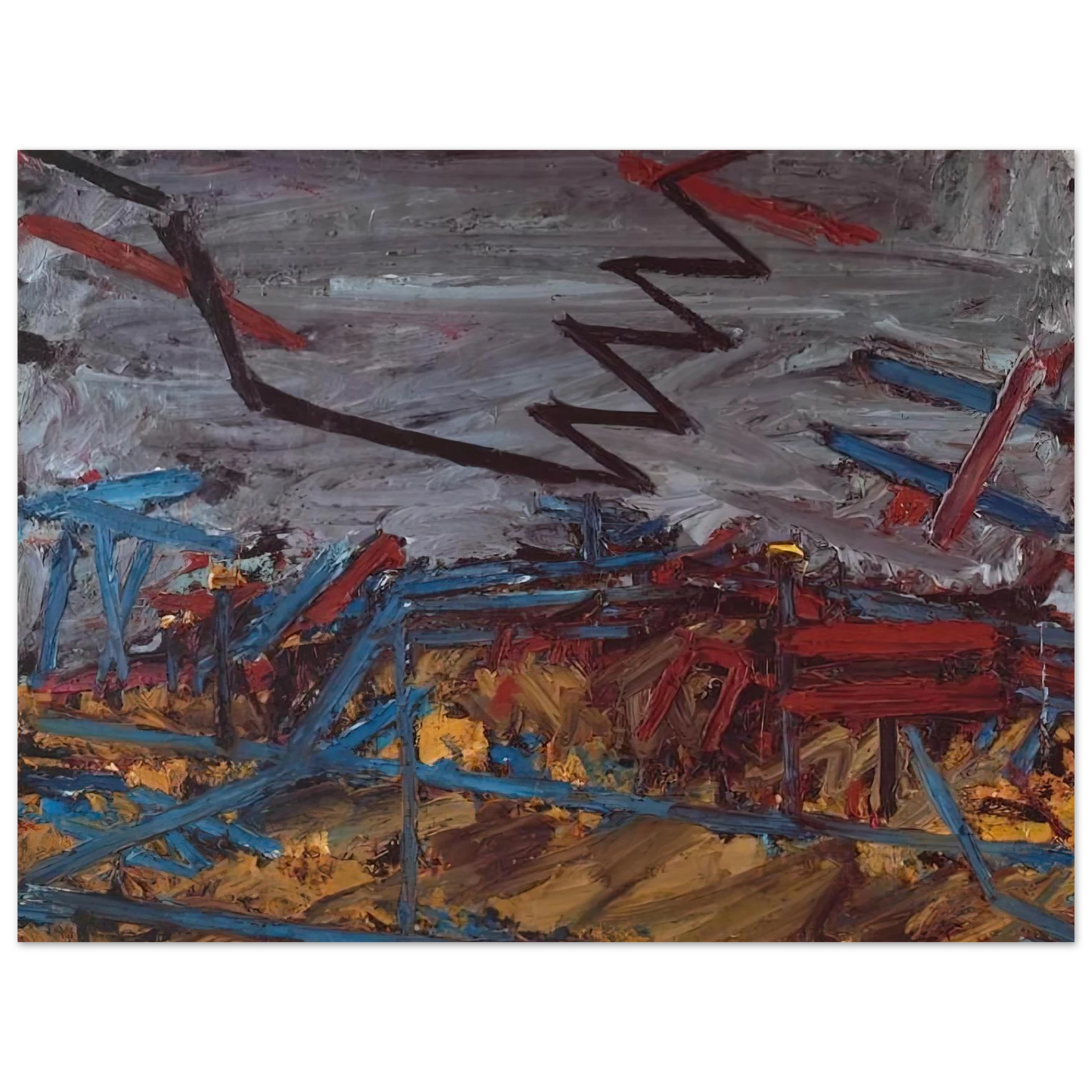 Frank Auerbach - PRIMROSE HILL 1968 Fine Art Poster - Default Title