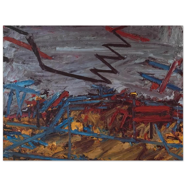 Frank Auerbach - PRIMROSE HILL 1968 75x100 cm / 30x40inches Fine Art Poster