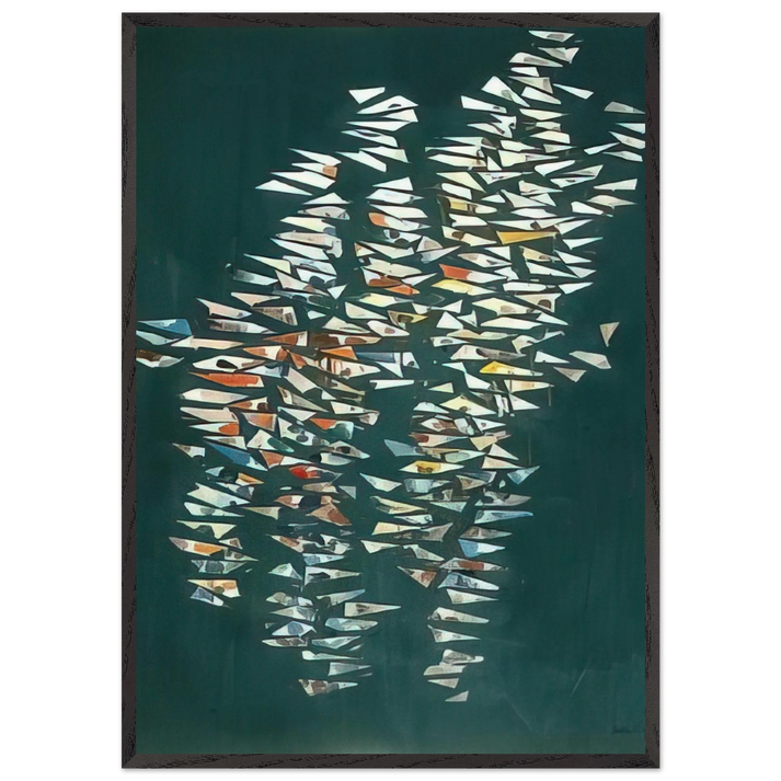 NZT - 1999 - Robert Goodnough 70x100 cm / 28x40 inches Framed Art Print – Black Wooden Frame