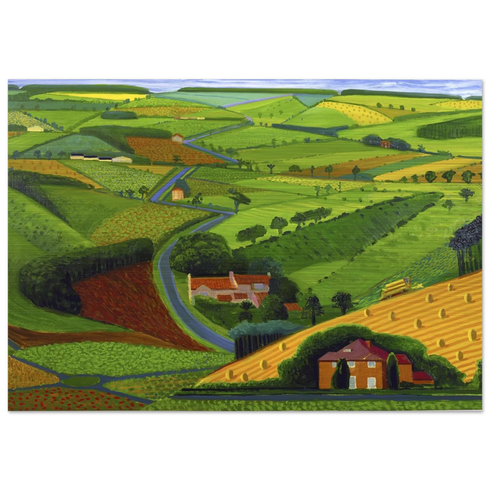 David Hockney - David Hockney Brushed Aluminum Print - 70x100 cm / 28x40 inches | David Hockney Aluminum Print | David Hockney Prints