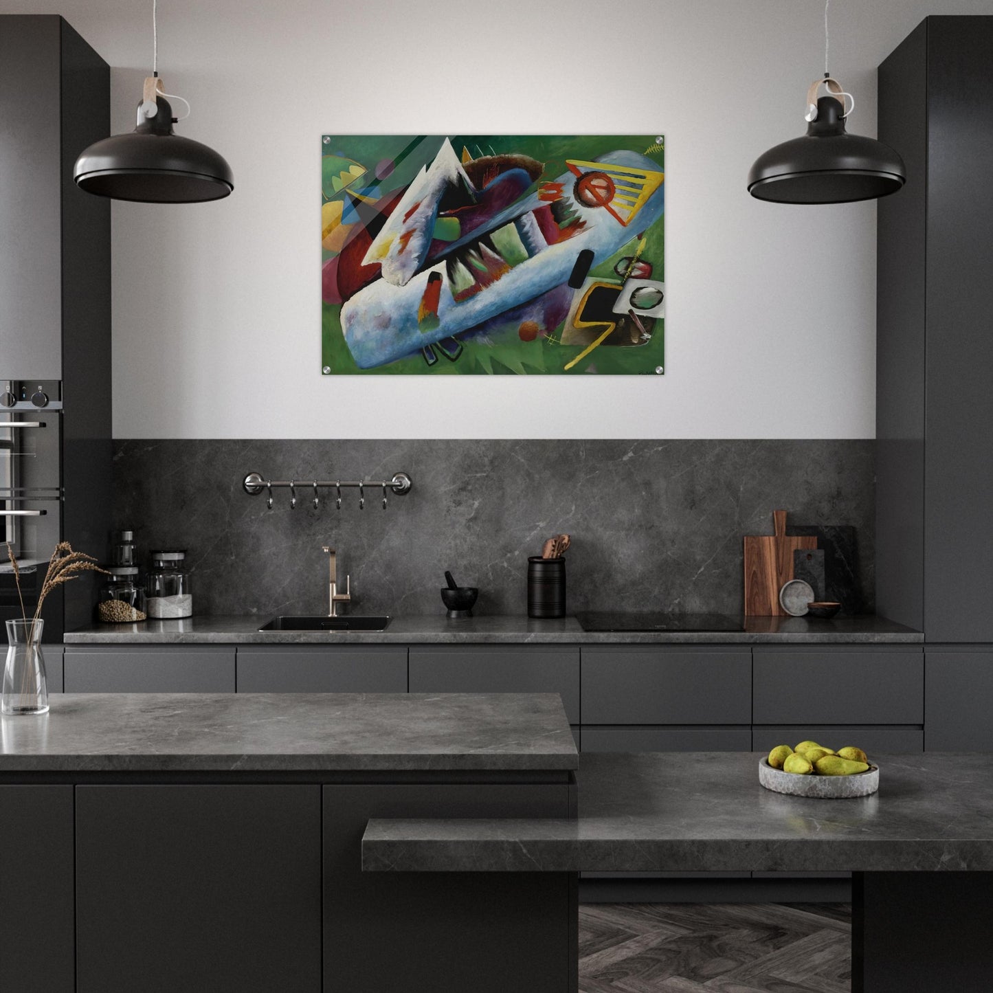 CONCENTRIC 1925 - Rudolf Bauer Acrylic Print - 70x100 cm / 28x40″ inches