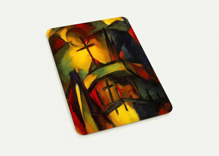 MOUNTAIN GRAVEYARD 1919 By Kurt Schwitters Pack of 10 Post Cards | Kurt Schwitters Post Cards | A6 (10.5 x 14.8 cm) - 4.1 x 5.8 inches