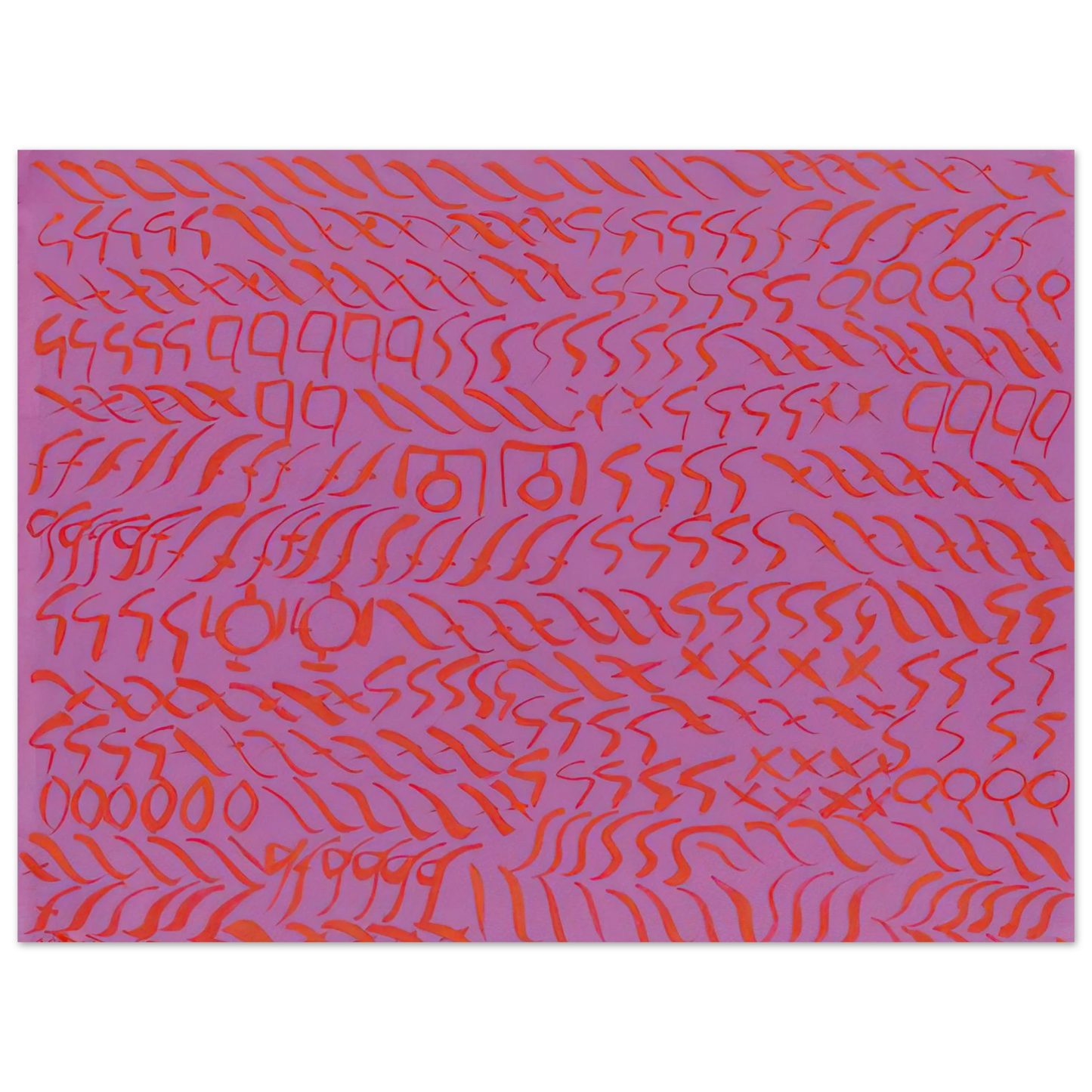 Carla Accardi - Viola Rosso - 1969 Fine Art Poster - Default Title