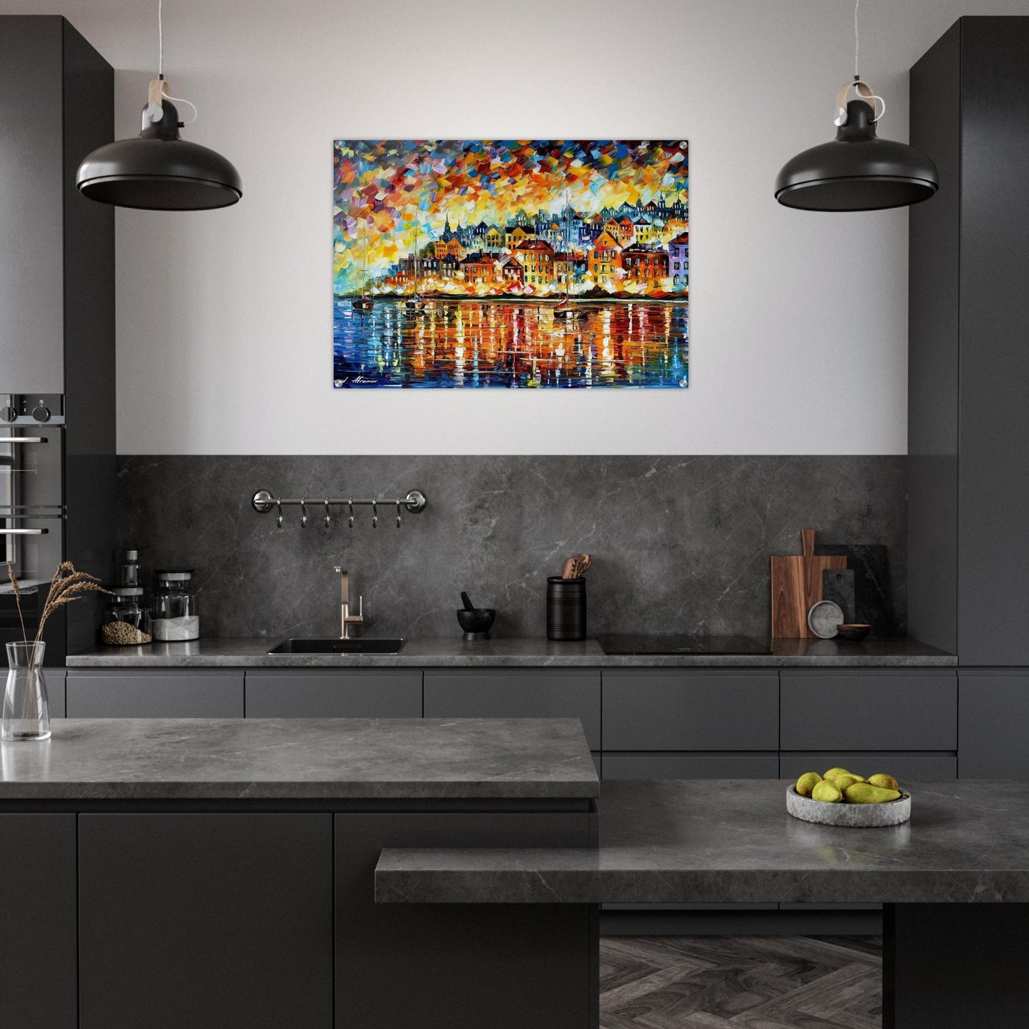 Leonid Afremov - Leonid Afremov Acrylic Print - 70x100 cm / 28x40″ inches | Leonid Afremov Wall Art | Leonid Afremov Prints