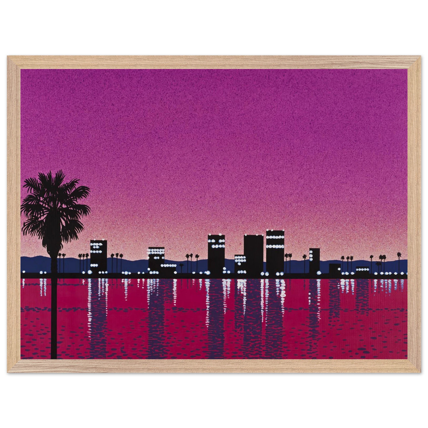 Hiroshi Nagai - The Limelight - monolog Wall Art - 30x40 cm / 12x16 inches - Premium Wooden Framed Poster With Fine Art Paper - White frame