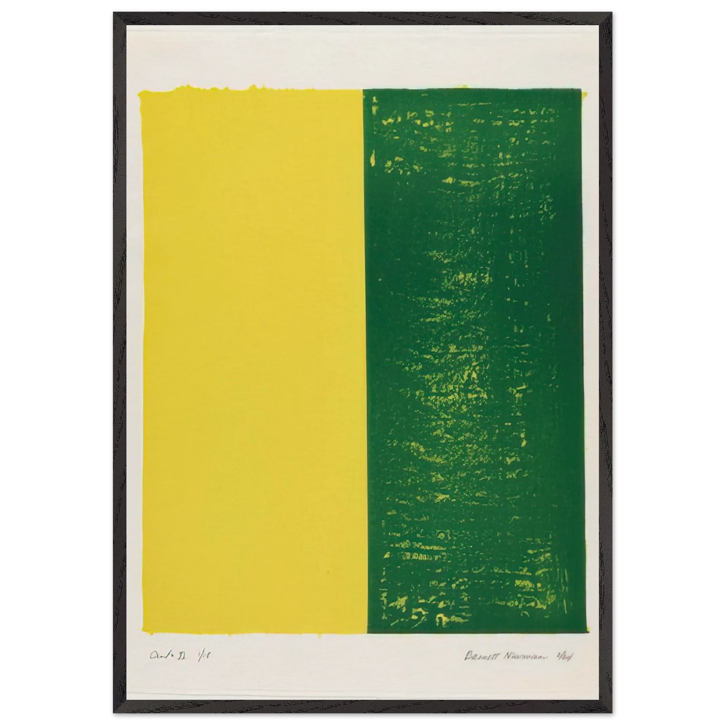 Canto XI - Barnett Newman Framed Art Print – Black Wooden Frame - Default Title - -Framed Art Print