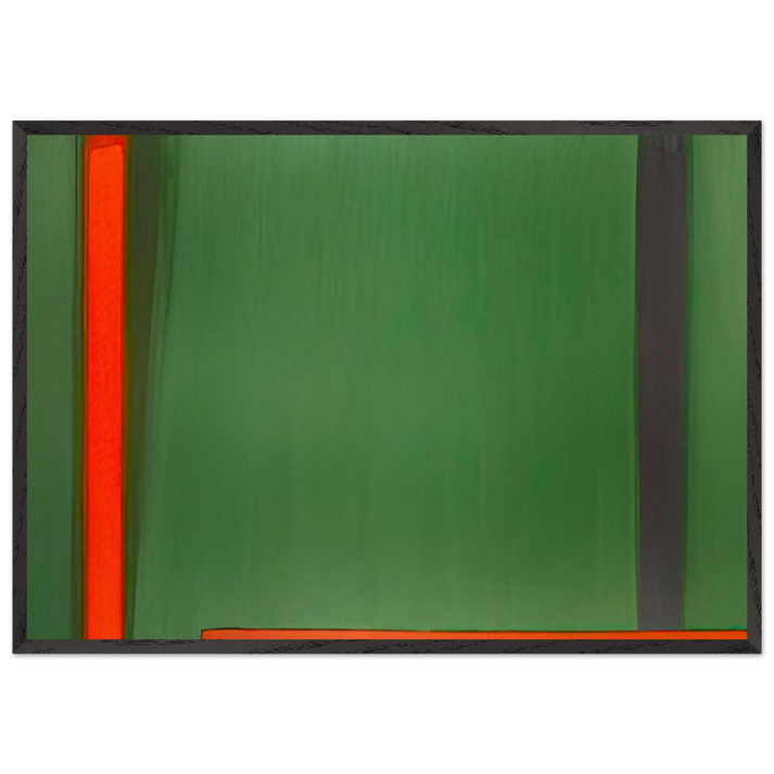 191266 - 1966 - John Hoyland 70x100 cm / 28x40 inches Framed Art Print – Black Wooden Frame