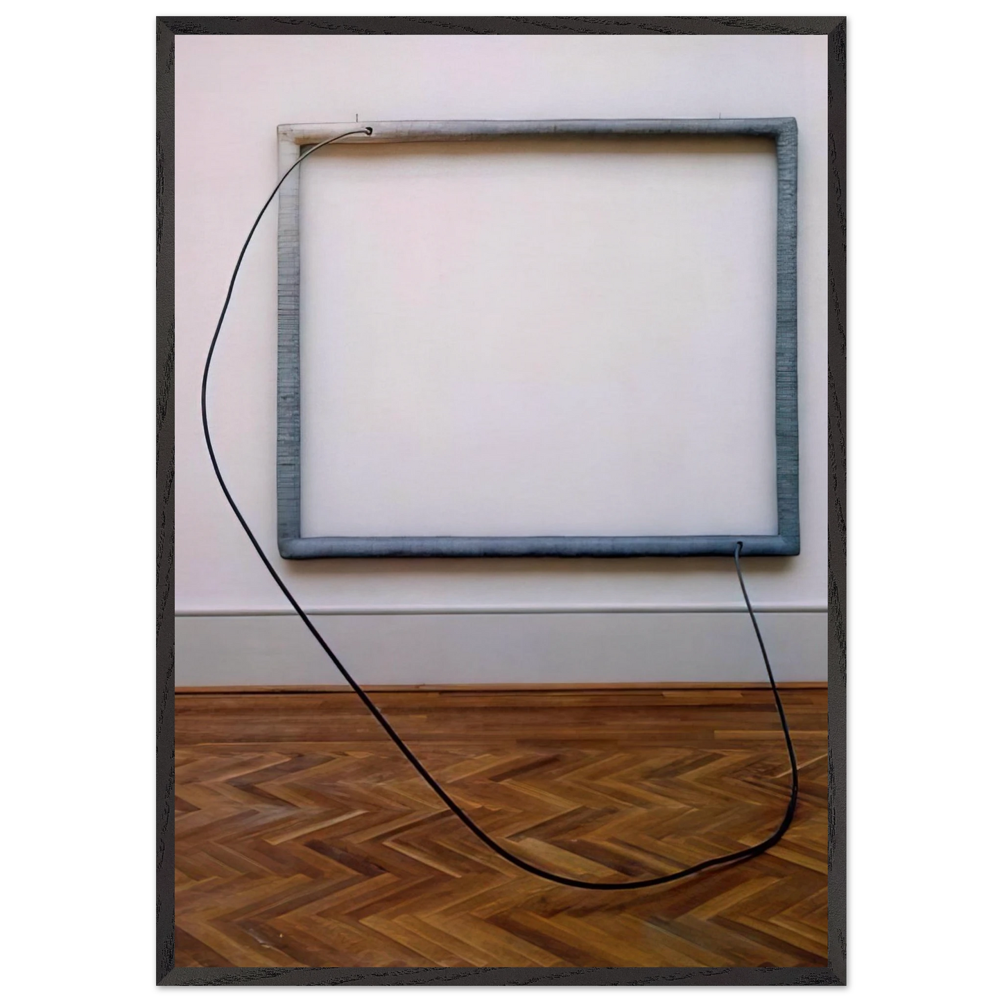 HANG UP 1966 - Eva Hesse 70x100 cm / 28x40 inches Framed Art Print – Black Wooden Frame