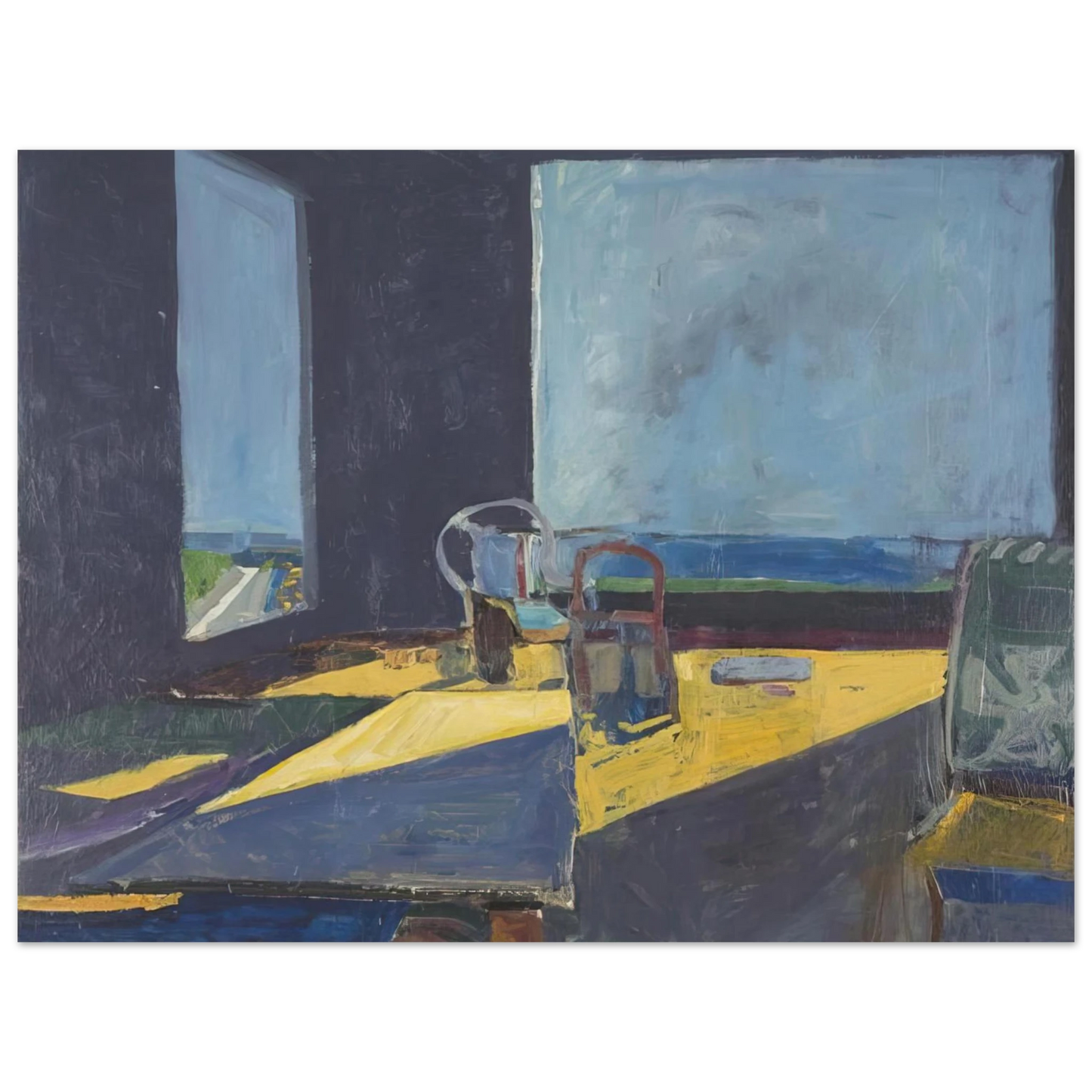Richard Diebenkorn - Interior with View of the Ocean Fine Art Poster - Default Title