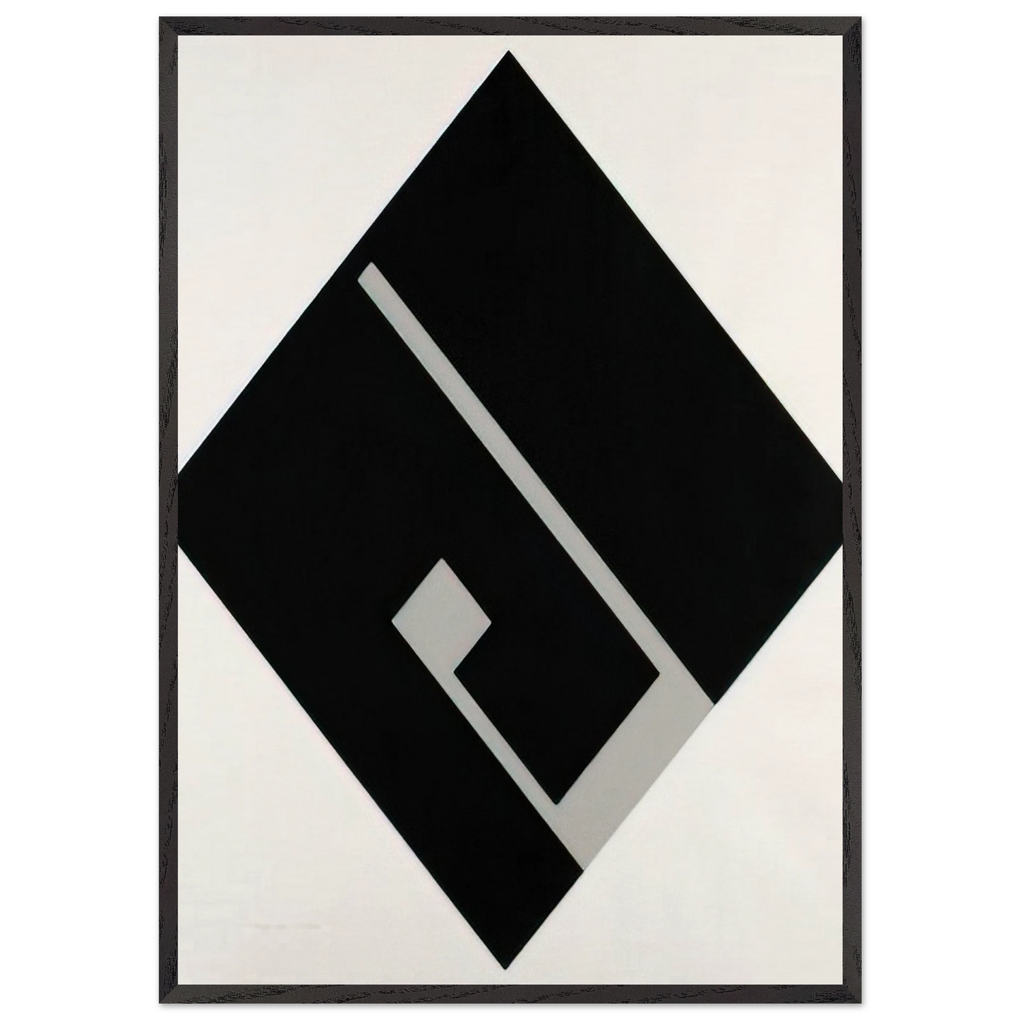 Untitled - 1984 N2 - Bruno Munari Framed Art Print – Black Wooden Frame - Default Title - -Framed Art Print