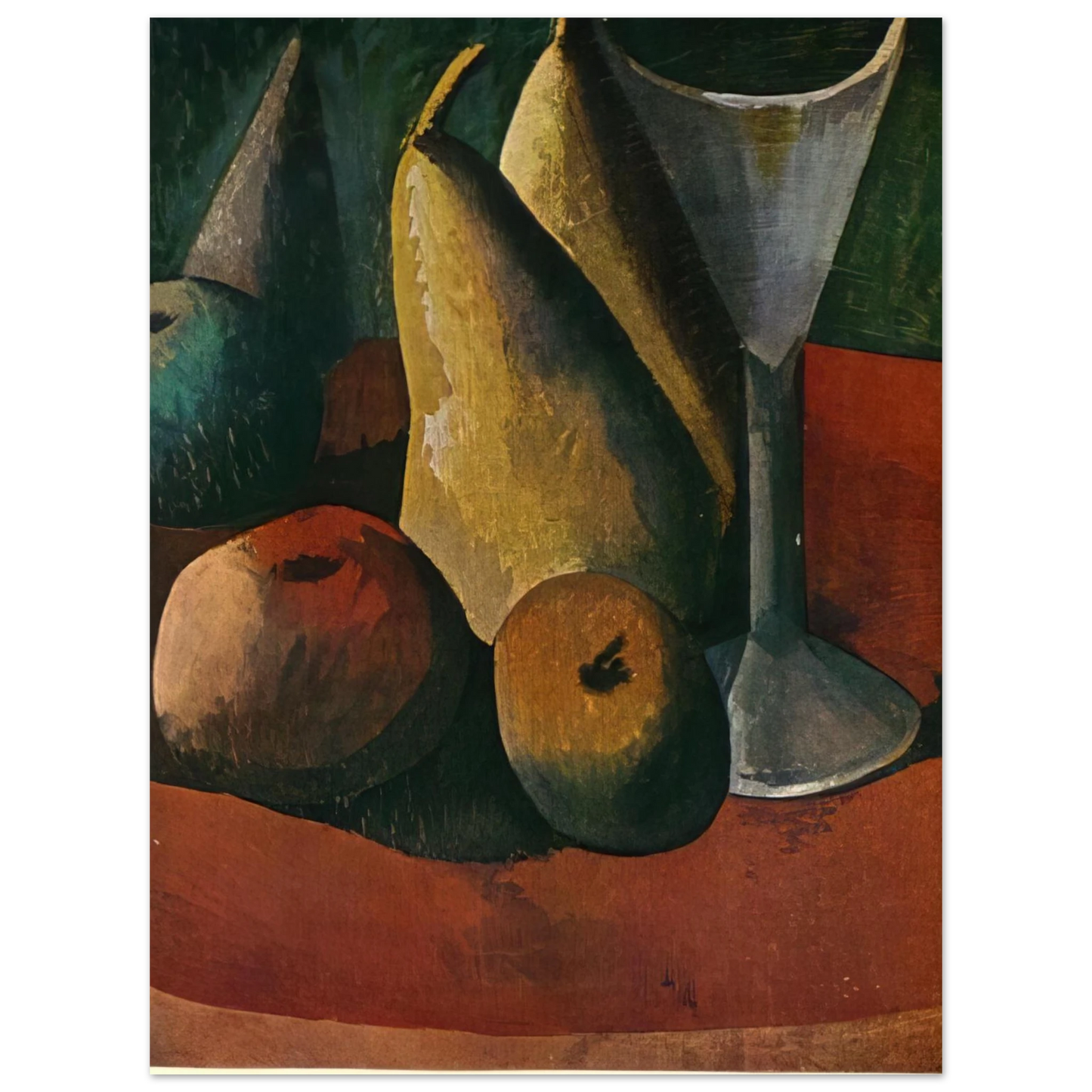 Pablo Picasso - Glass and fruits Fine Art Poster - Default Title