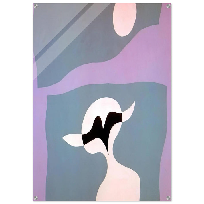Man, mustache, navel - Jean Arp Acrylic Print - 70x100 cm / 28x40″ inches | Jean Arp Wall Art | Jean Arp Prints