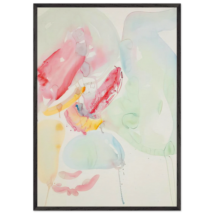 Sketch - Sam Francis 70x100 cm / 28x40 inches Framed Art Print – Black Wooden Frame