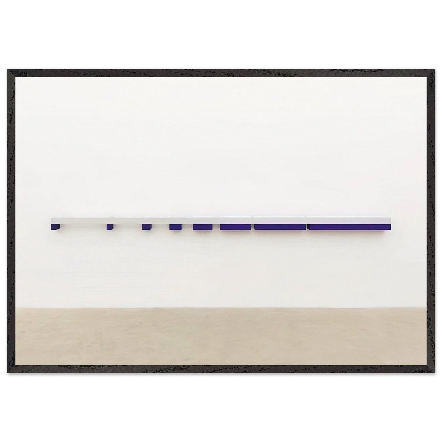 Untitled - 1970 N4 - Donald Judd Framed Art Print – Black Wooden Frame - Default Title - -Framed Art Print