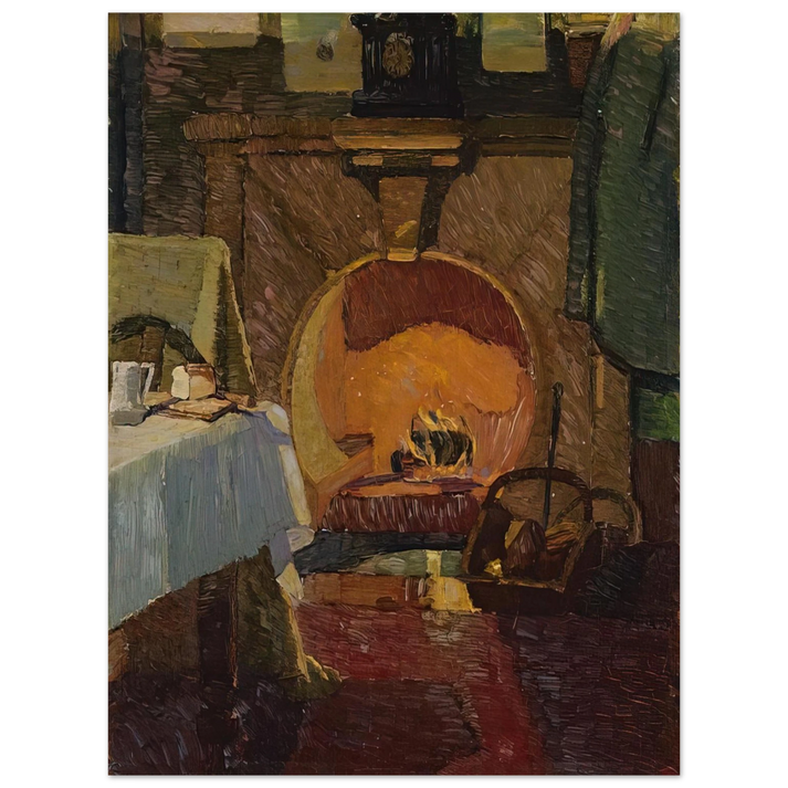 Grace Cossington Smith - Firelight - 1919 75x100 cm / 30x40inches Fine Art Poster