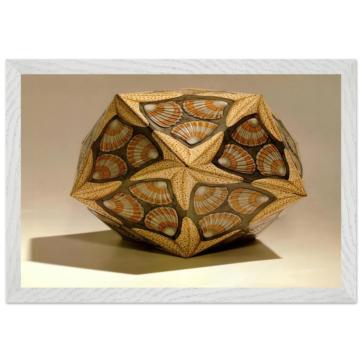 MC Escher - VERBLIFE TIN Wall Art - 60x80 cm / 24x32 inches - Premium Wooden Framed Poster With Fine Art Paper - Black frame