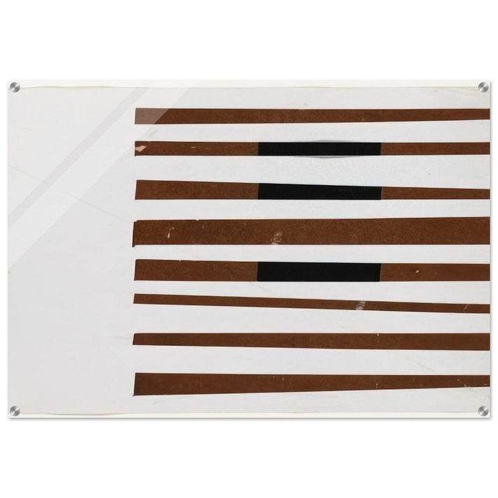 Black, Brown, White - Ellsworth Kelly Acrylic Print - 70x100 cm / 28x40″ inches