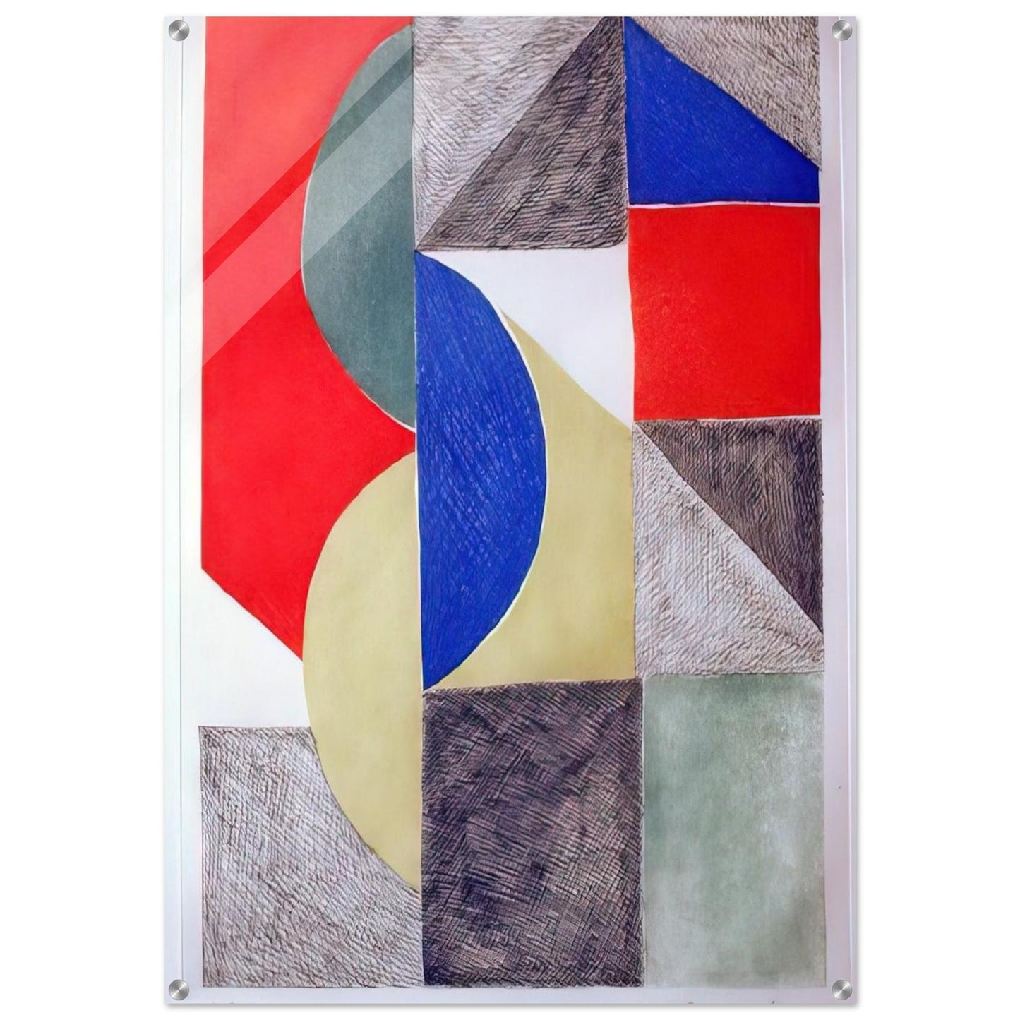 ABSTRACT COMPOSITION - Sonia Delaunay Acrylic Print - 70x100 cm / 28x40″ inches | Sonia Delaunay Wall Art | Sonia Delaunay Prints